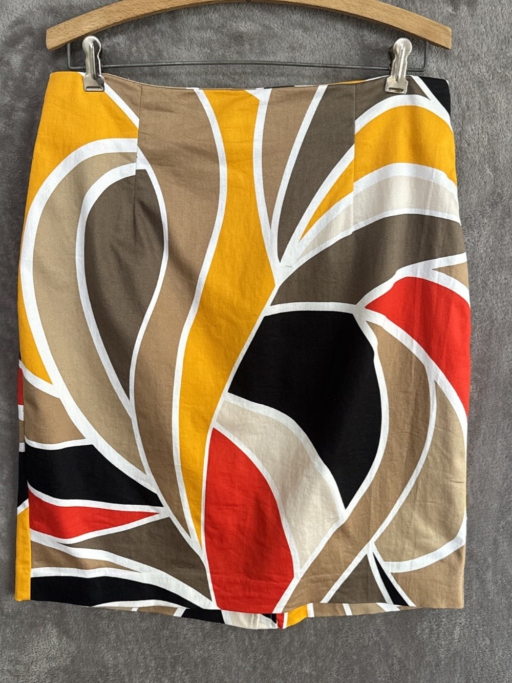 Worthington Women's Pencil Skirt Geometric Multicolor Size 14